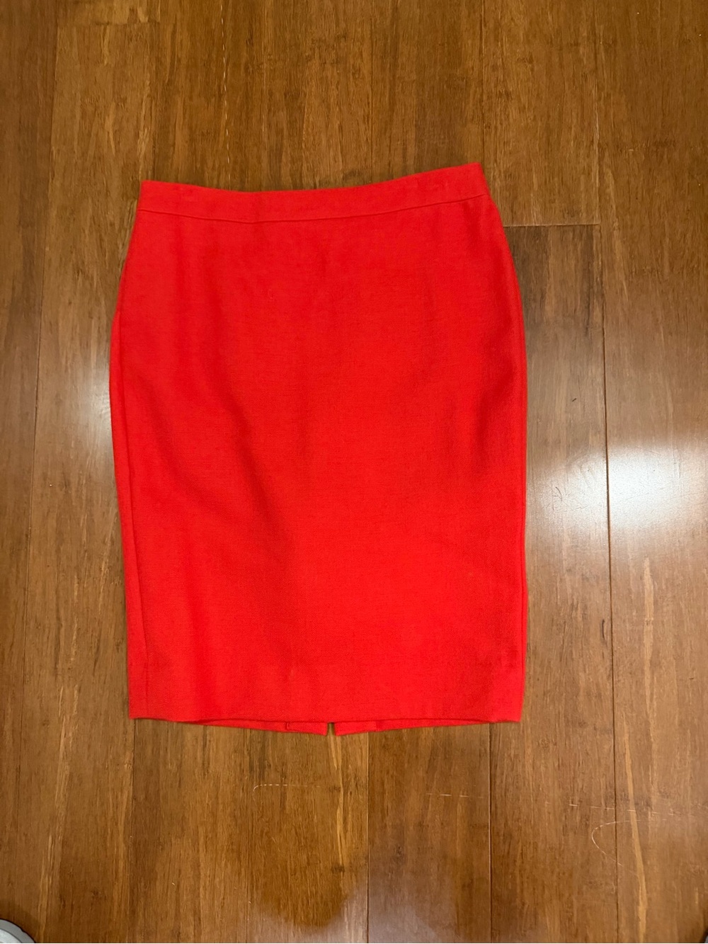 J. Crew Bright Red Pencil Skirt